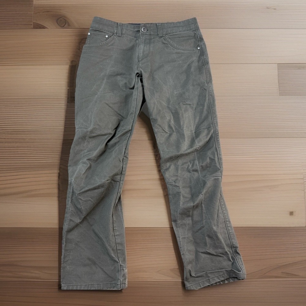 KÜHL Rydr Vintage Patina Dye Pants Olive Green 32x31 $99